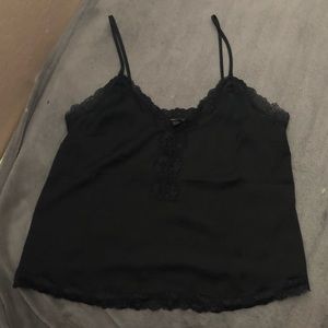 Lace black tank
